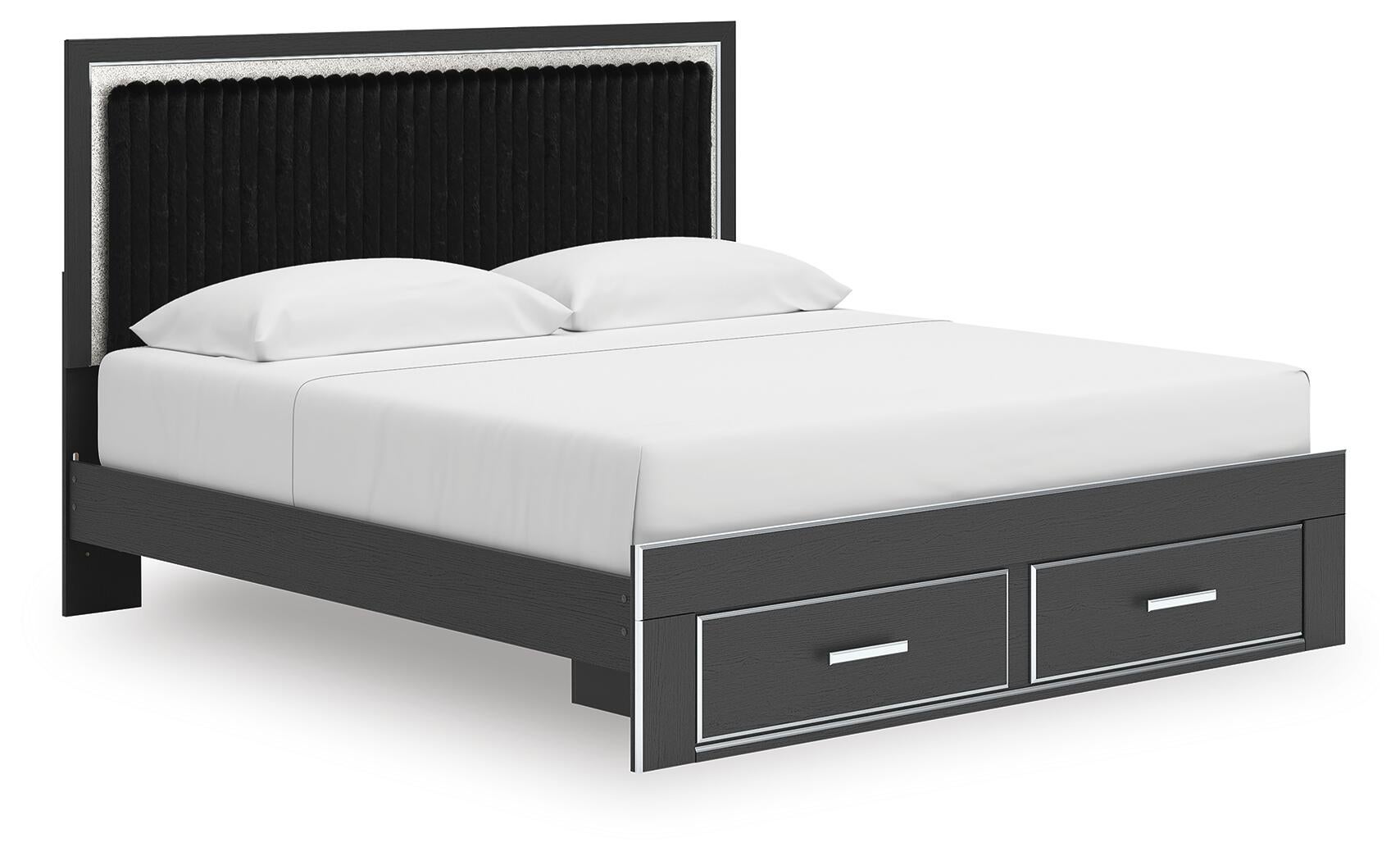 Zuraleus  Upholstered Panel Storage Bed Signature Design by Ashley®
