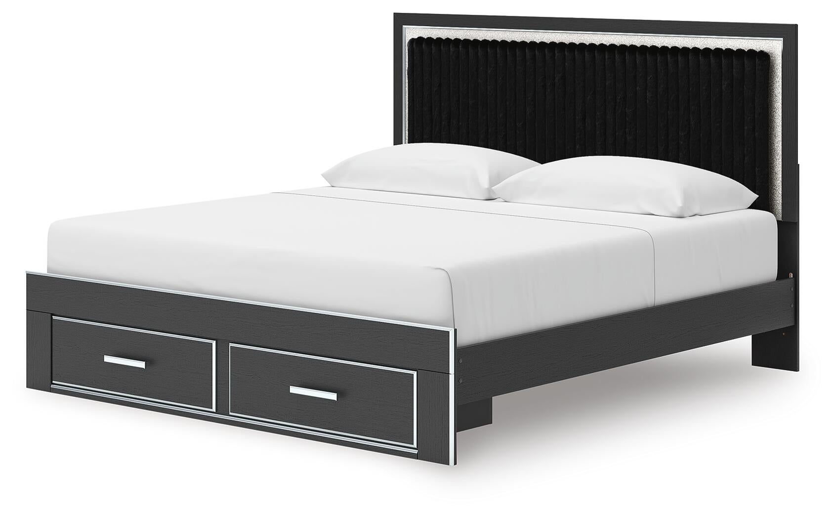 Zuraleus  Upholstered Panel Storage Bed Signature Design by Ashley®