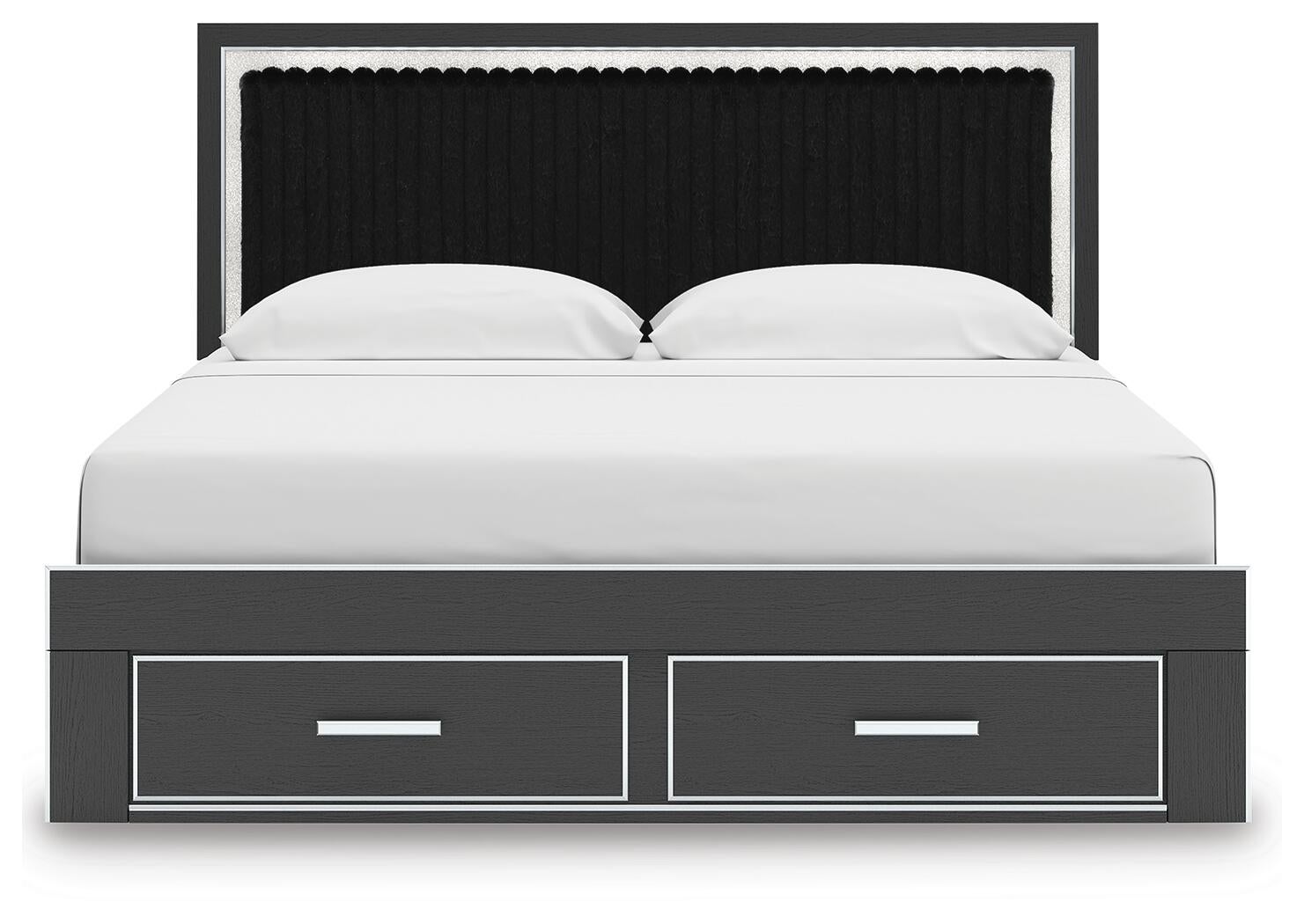 Zuraleus  Upholstered Panel Storage Bed Signature Design by Ashley®