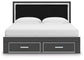 Zuraleus  Upholstered Panel Storage Bed Signature Design by Ashley®