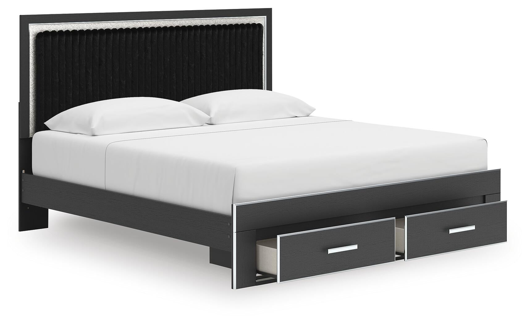Zuraleus  Upholstered Panel Storage Bed Signature Design by Ashley®