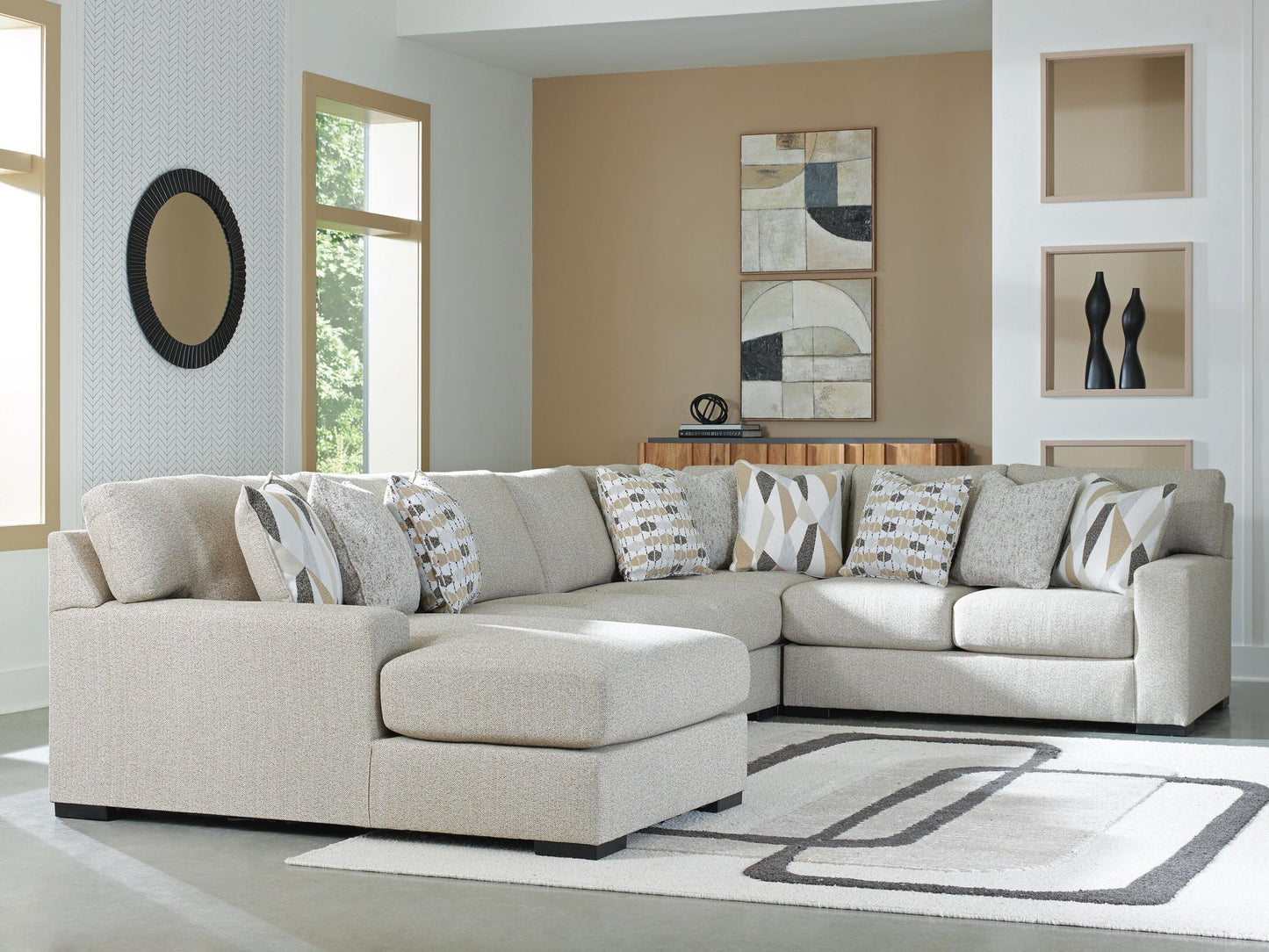 Laurelgrove 5-Piece Sectional with Chaise Benchcraft®