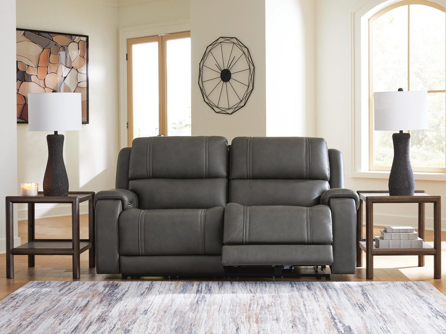 5Z - Pittson 2-Piece Power Reclining Sectional Loveseat Signature Design by Ashley®