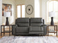 5Z - Pittson 2-Piece Power Reclining Sectional Loveseat Signature Design by Ashley®