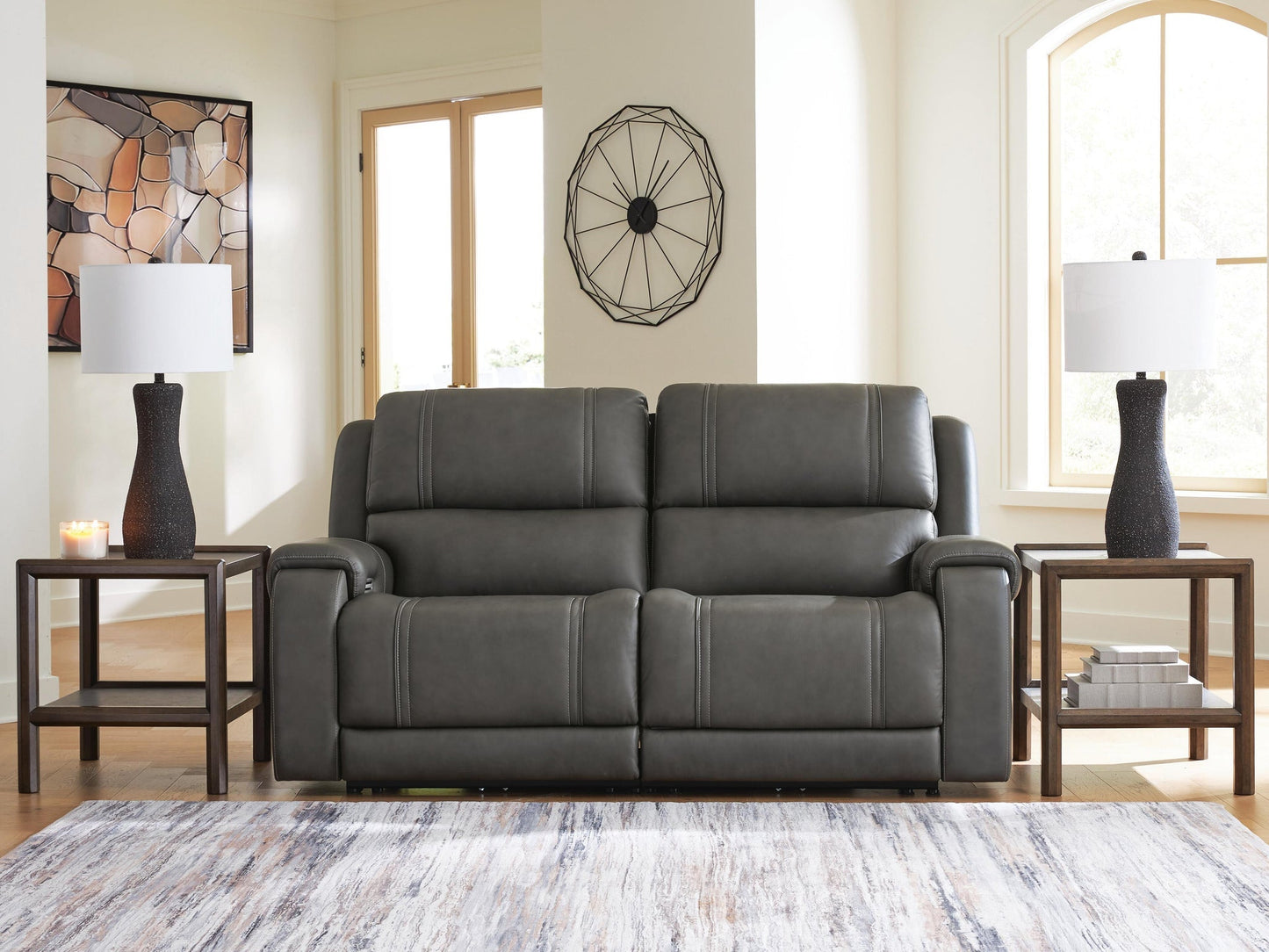 5Z - Pittson 2-Piece Power Reclining Sectional Loveseat Signature Design by Ashley®