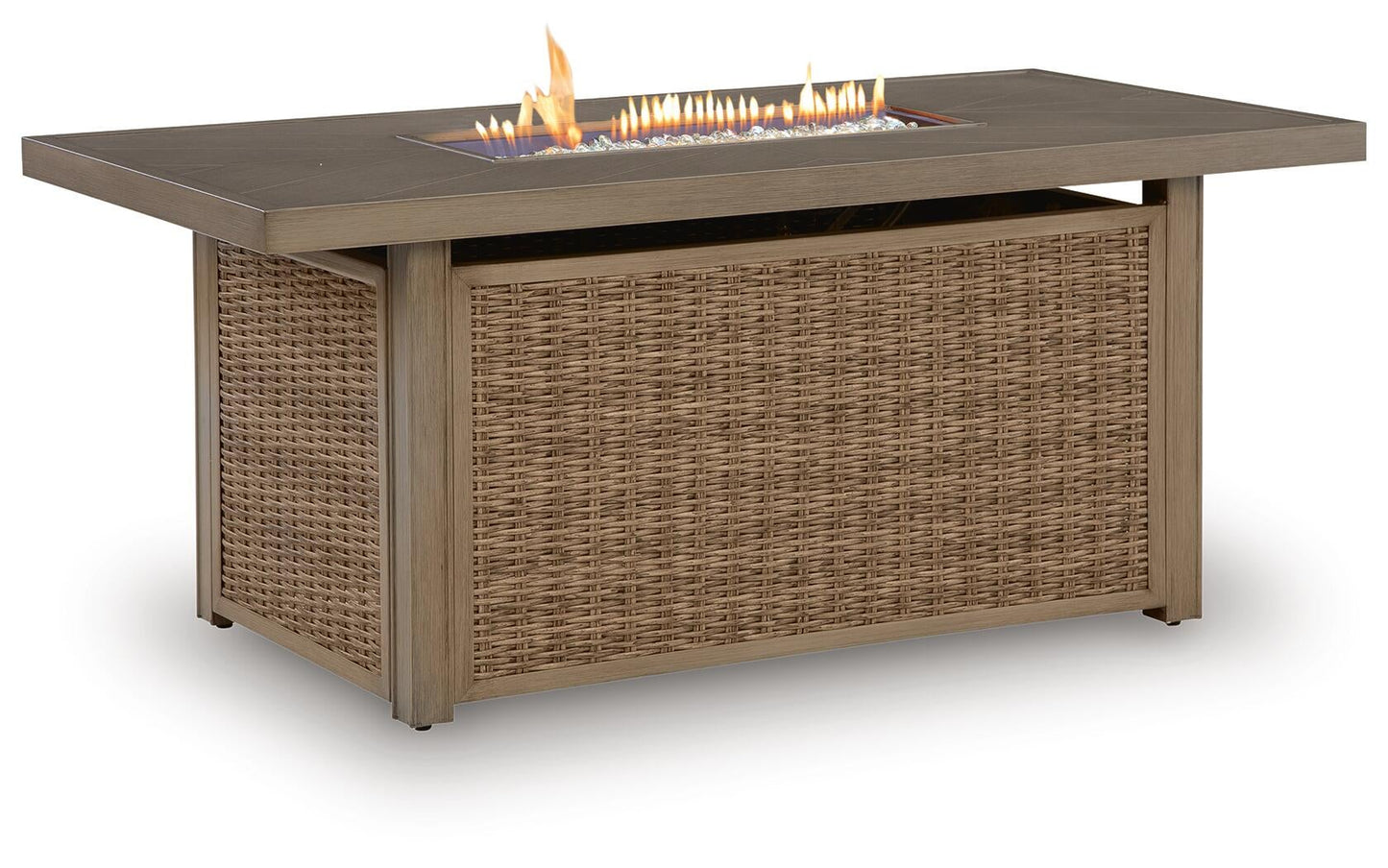 Laguna Heights Rectangular Fire Pit Table Signature Design by Ashley®