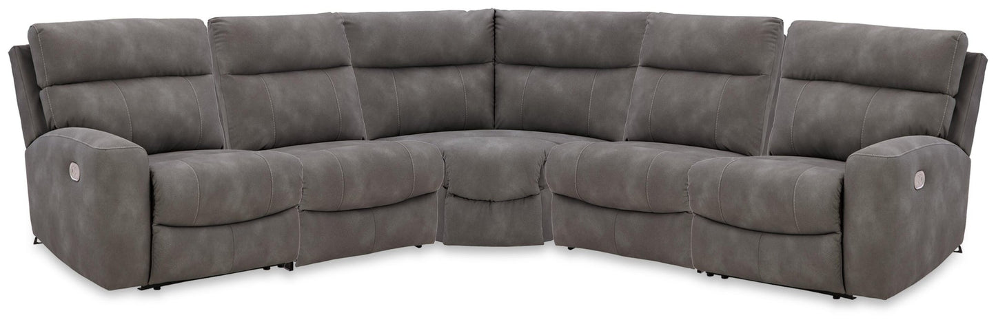 Next-Gen Durapella 5-Piece Power Reclining Sectional Signature Design by Ashley®
