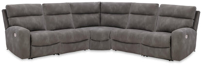 Next-Gen Durapella 5-Piece Power Reclining Sectional Signature Design by Ashley®