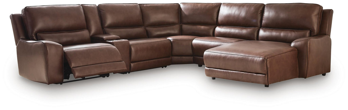 DeepWakes 6-Piece Power Reclining Sectional with Chaise Signature Design by Ashley®