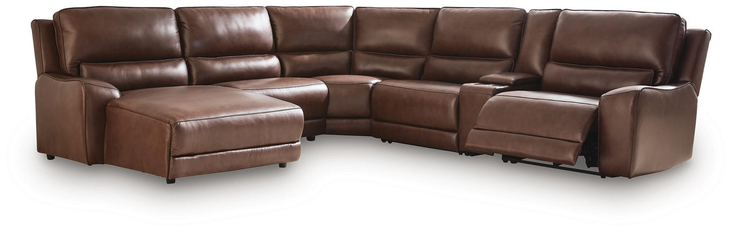 DeepWakes 6-Piece Power Reclining Sectional with Chaise Signature Design by Ashley®