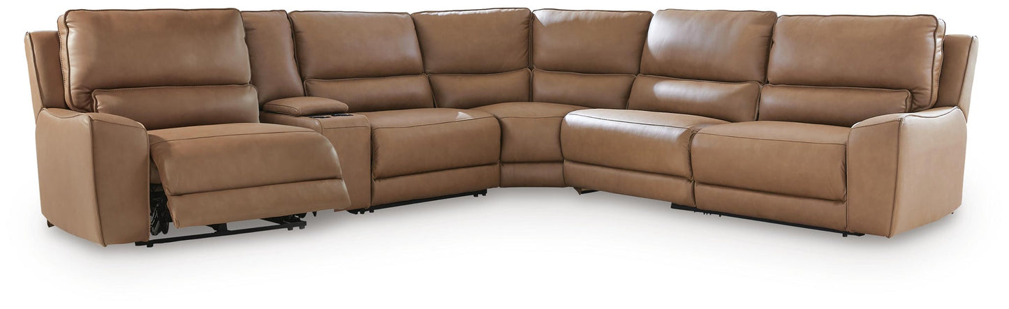 DeepWakes 6-Piece Reclining Sectional with Storage Console Signature Design by Ashley®