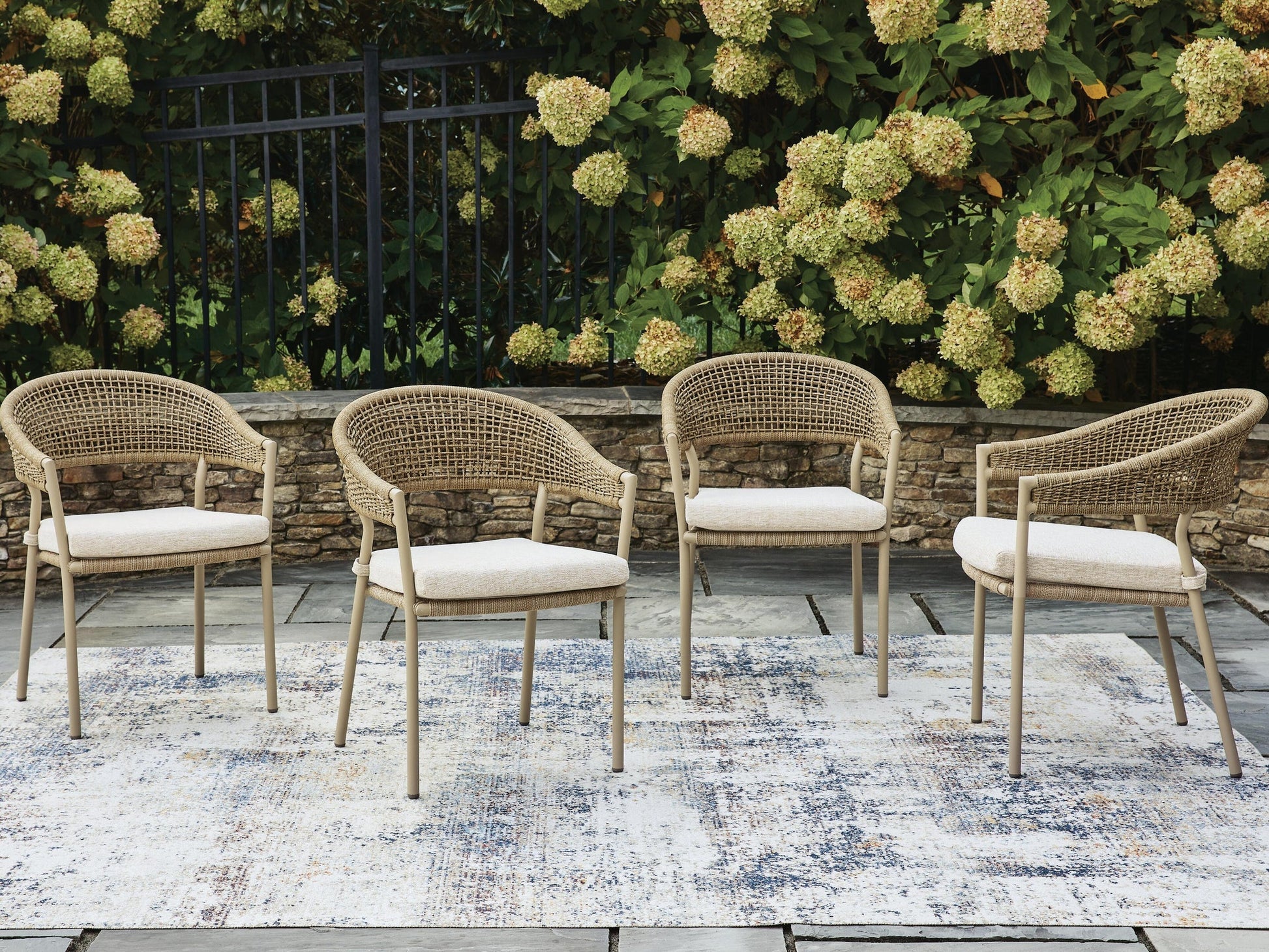 Orchard Beach Arm Chair With Cushion (4/CN) Signature Design by Ashley®