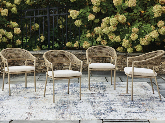 Orchard Beach Arm Chair With Cushion (4/CN) Signature Design by Ashley®