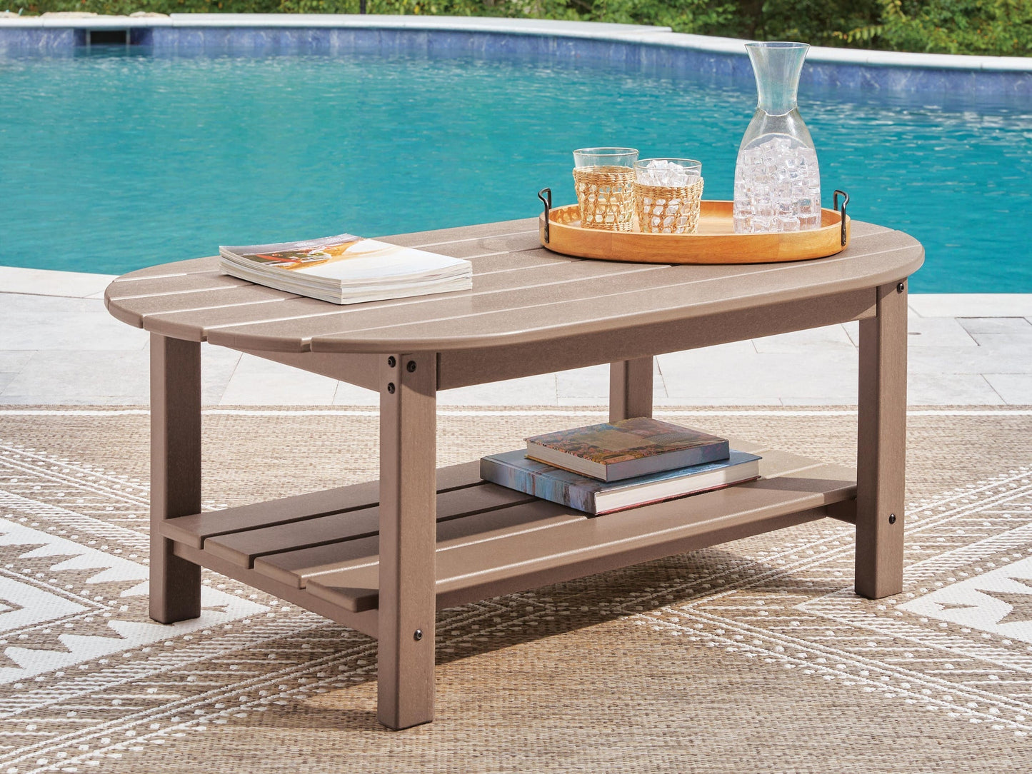 Grover Beach Oval Cocktail Table Signature Design by Ashley®