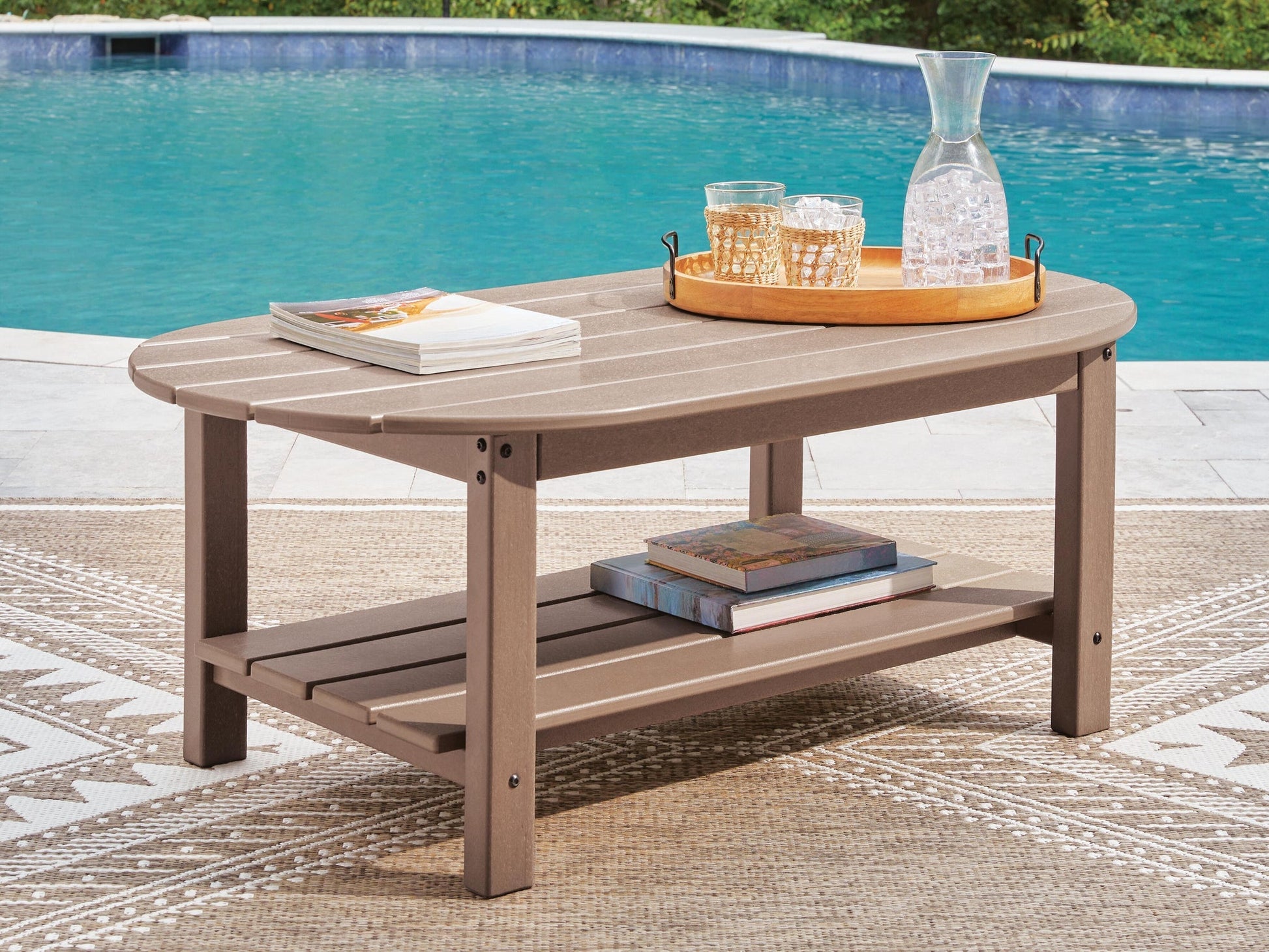 Grover Beach Oval Cocktail Table Signature Design by Ashley®