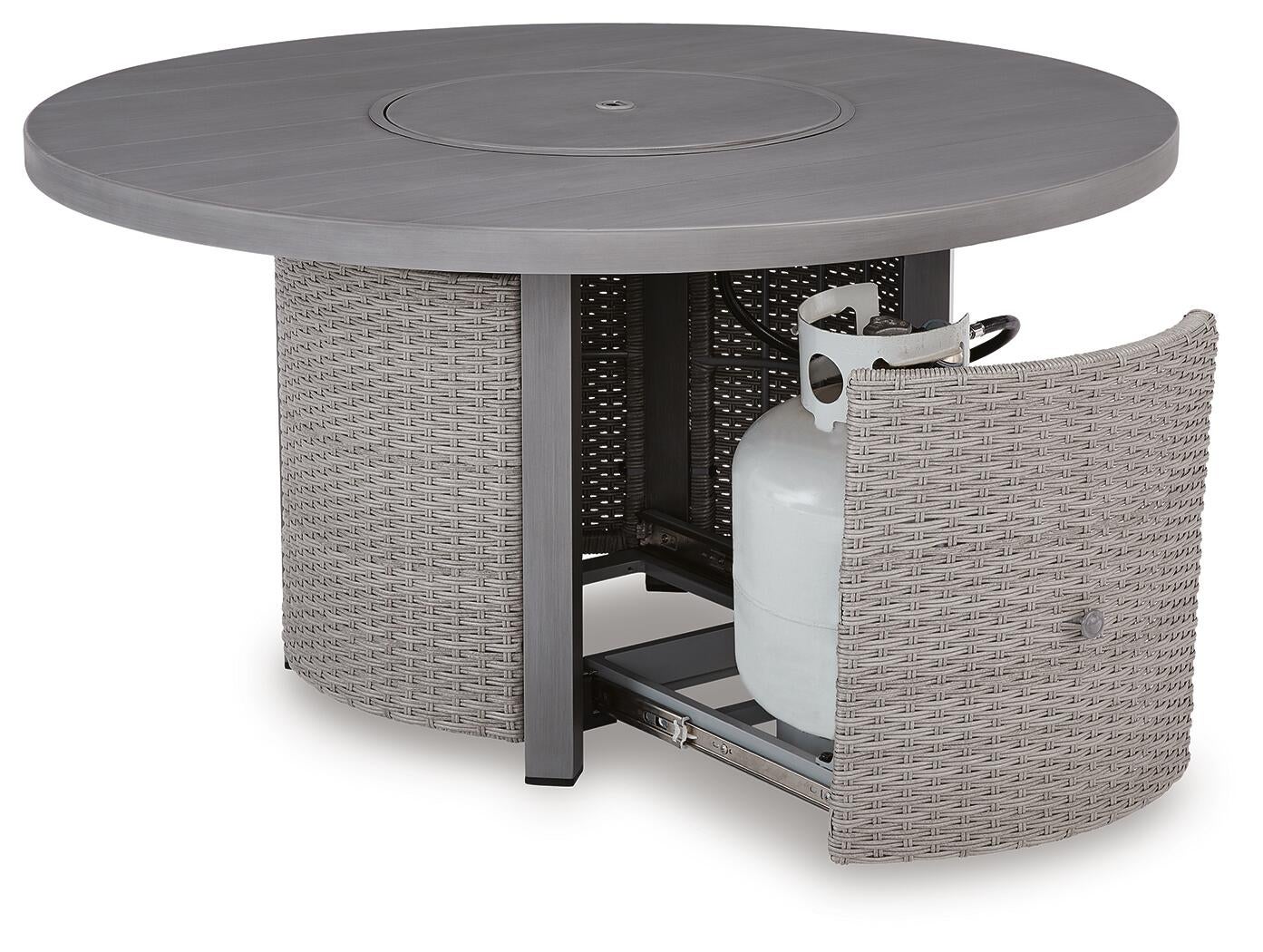 Half Moon Beach Round Fire Pit Table Signature Design by Ashley®