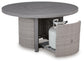 Half Moon Beach Round Fire Pit Table Signature Design by Ashley®