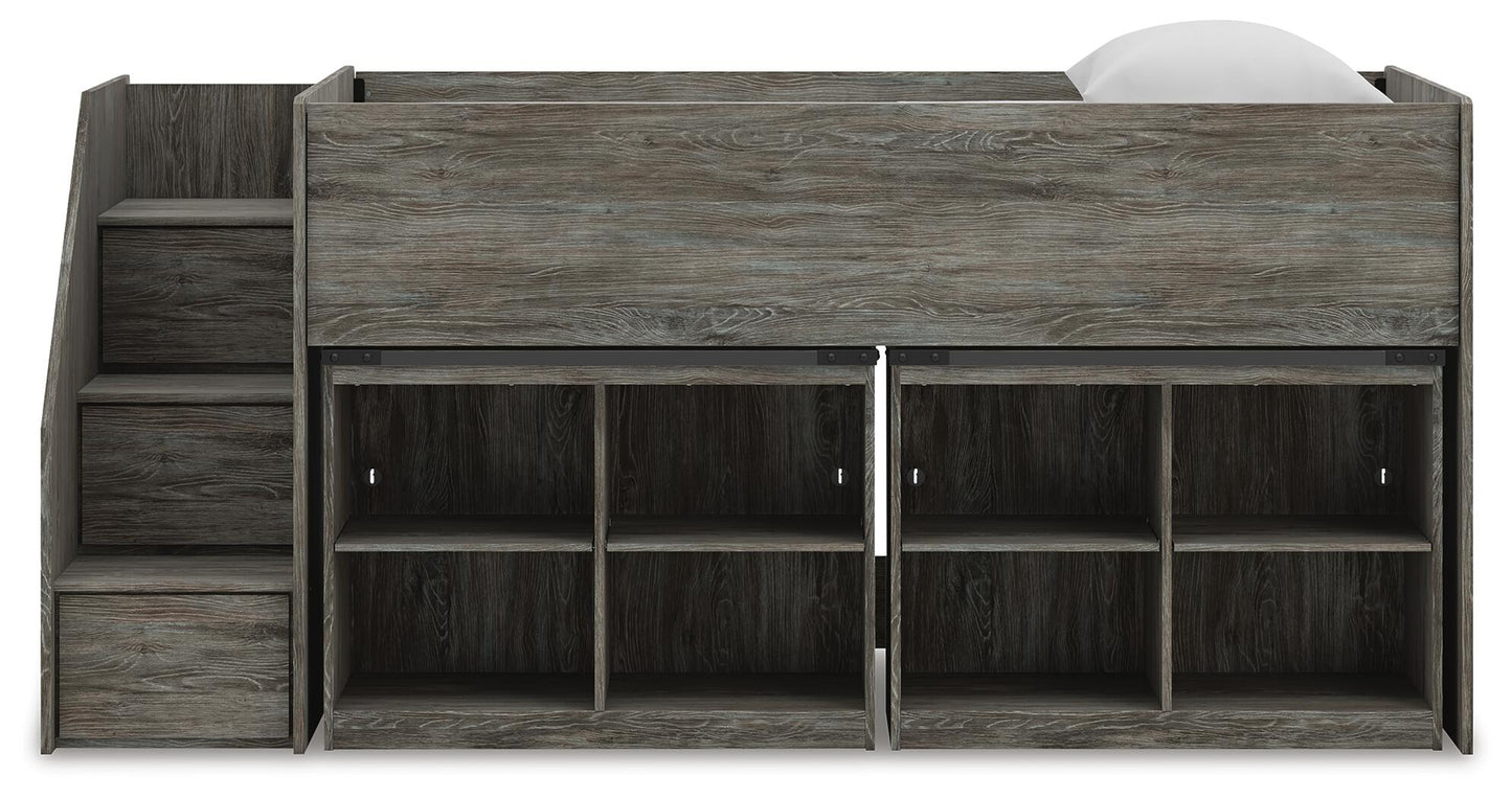Frandern  Loft Bed With Bookcase Storage Signature Design by Ashley®