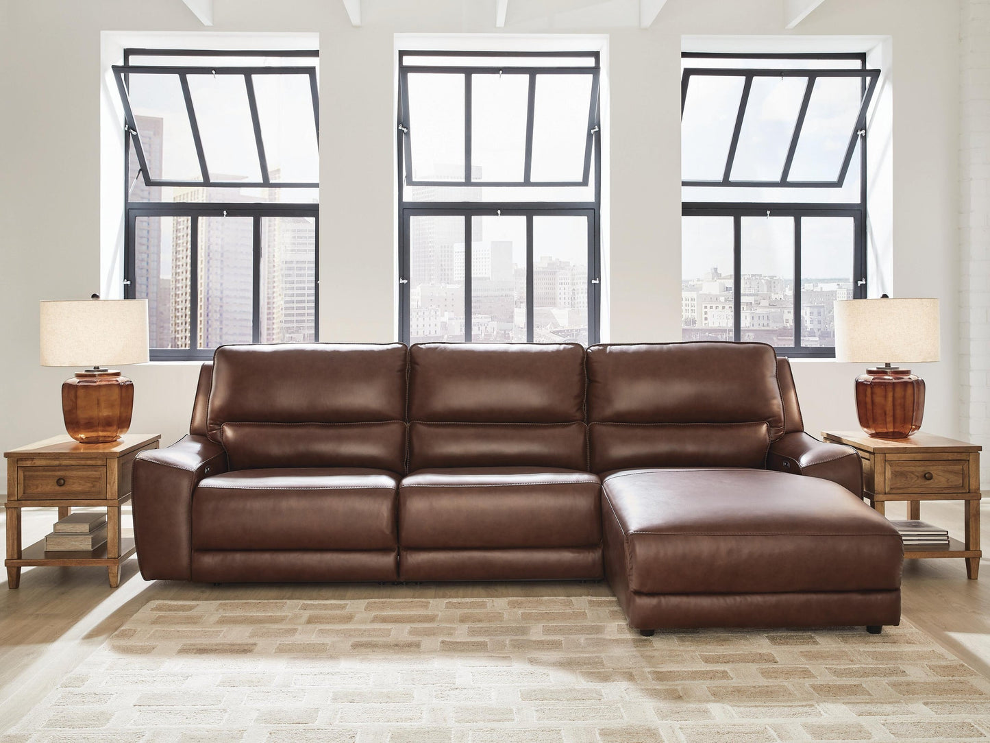 DeepWakes 3-Piece Reclining Sofa Chaise Signature Design by Ashley®