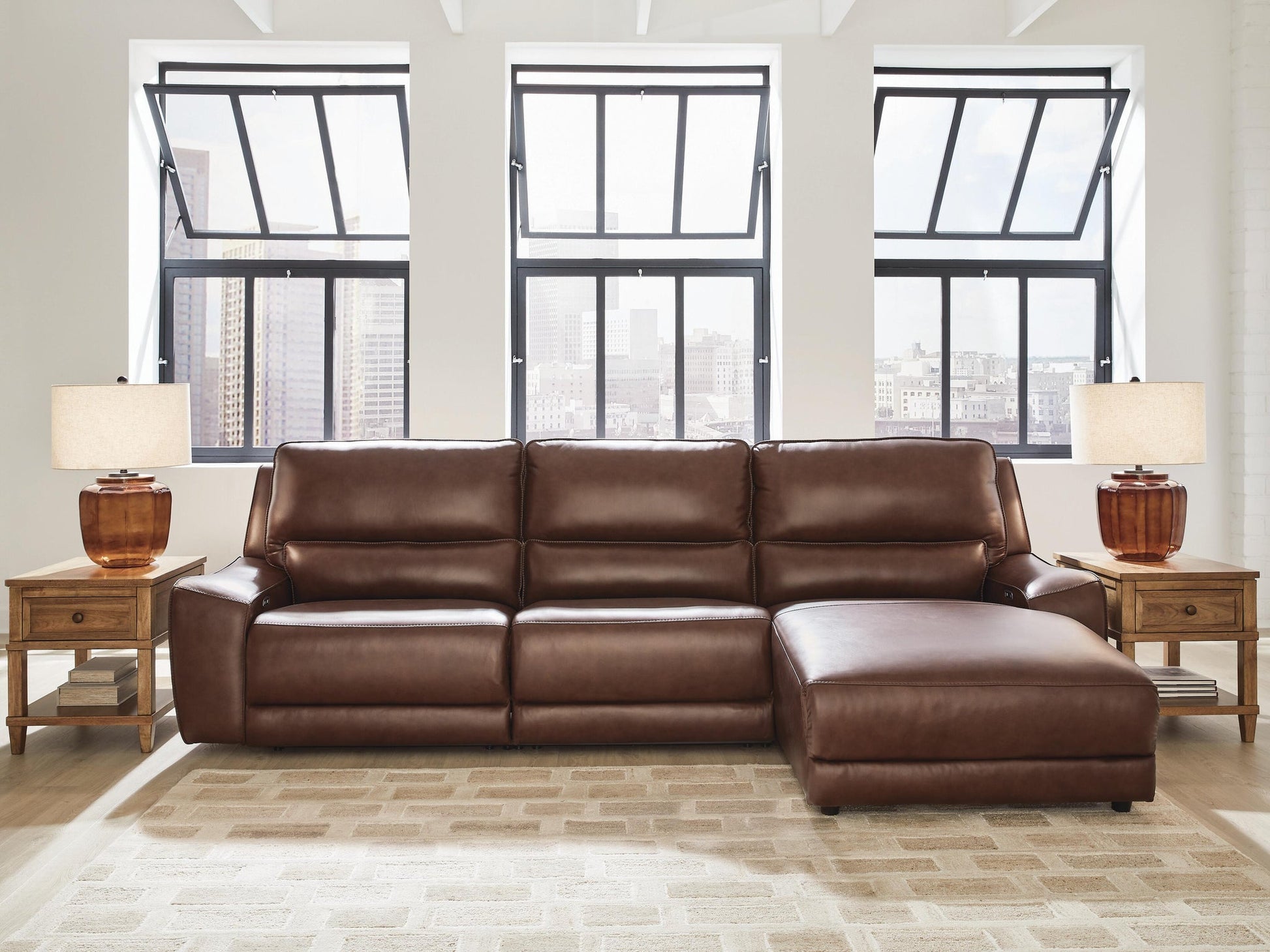 DeepWakes 3-Piece Reclining Sofa Chaise Signature Design by Ashley®