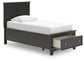 Lanolee  Panel Storage Bed