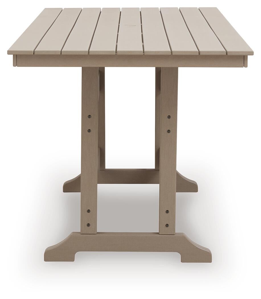 Seacliff Beach RECT COUNTER TABLE W/UMB OPT Signature Design by Ashley®