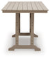 Seacliff Beach RECT COUNTER TABLE W/UMB OPT Signature Design by Ashley®