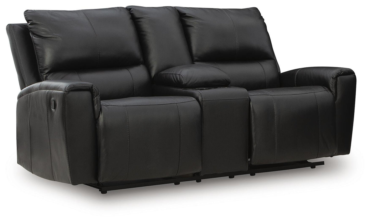 Glossmore DBL Rec Loveseat w/Console Signature Design by Ashley®