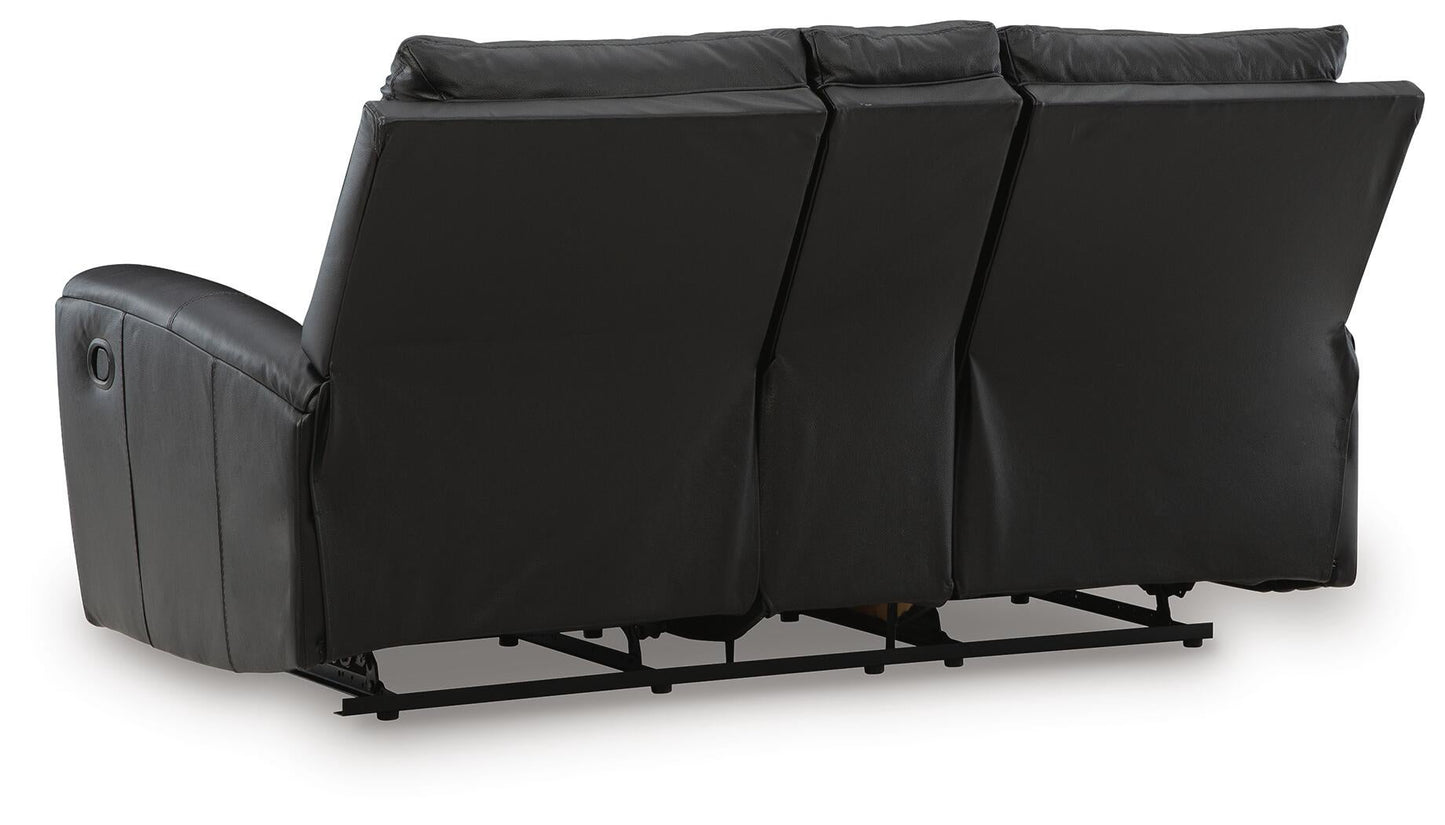 Glossmore DBL Rec Loveseat w/Console Signature Design by Ashley®