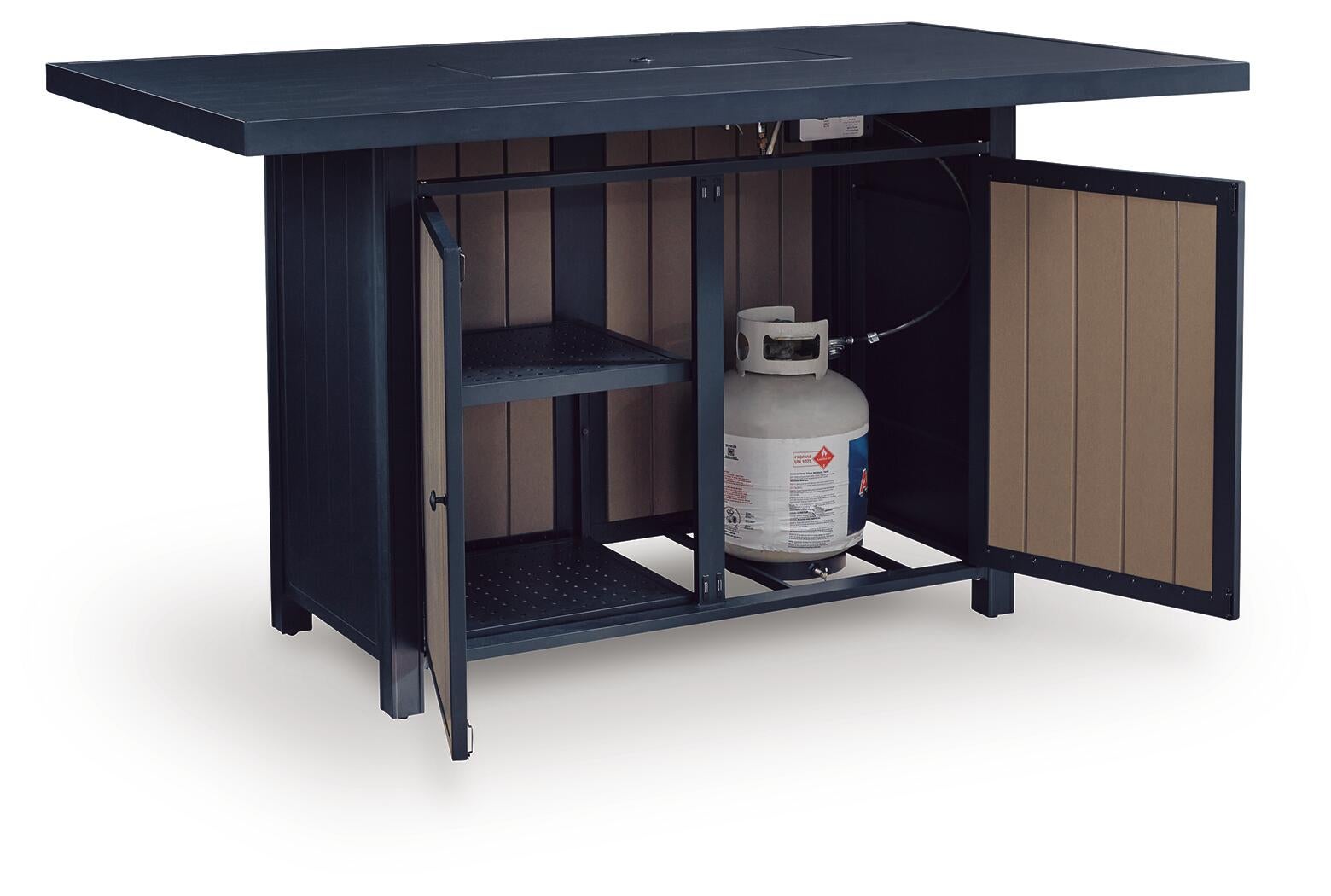 East Beach RECT Bar Table w/Fire Pit Signature Design by Ashley®