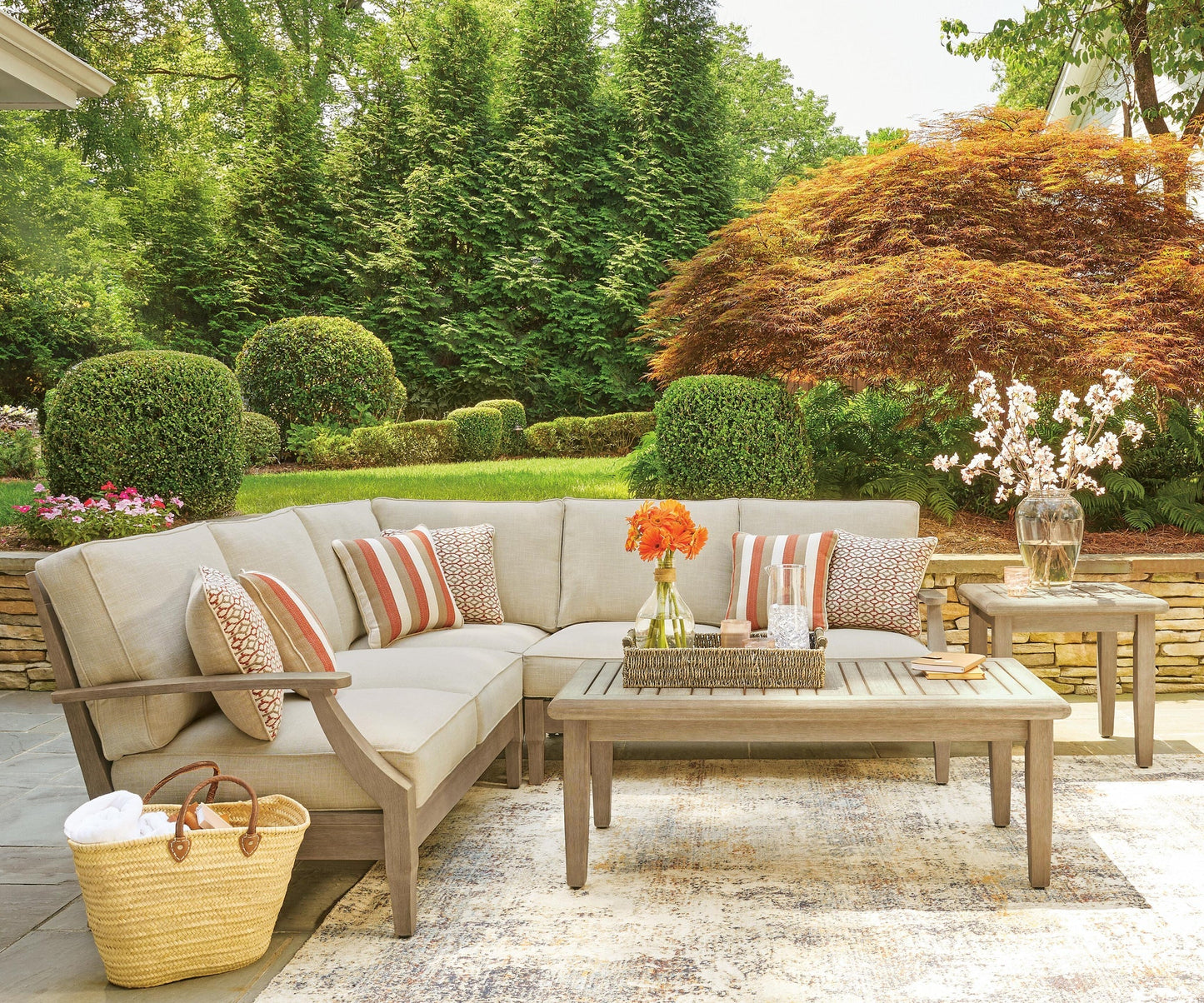 Clare View 3-Piece Outdoor Sectional Signature Design by Ashley®