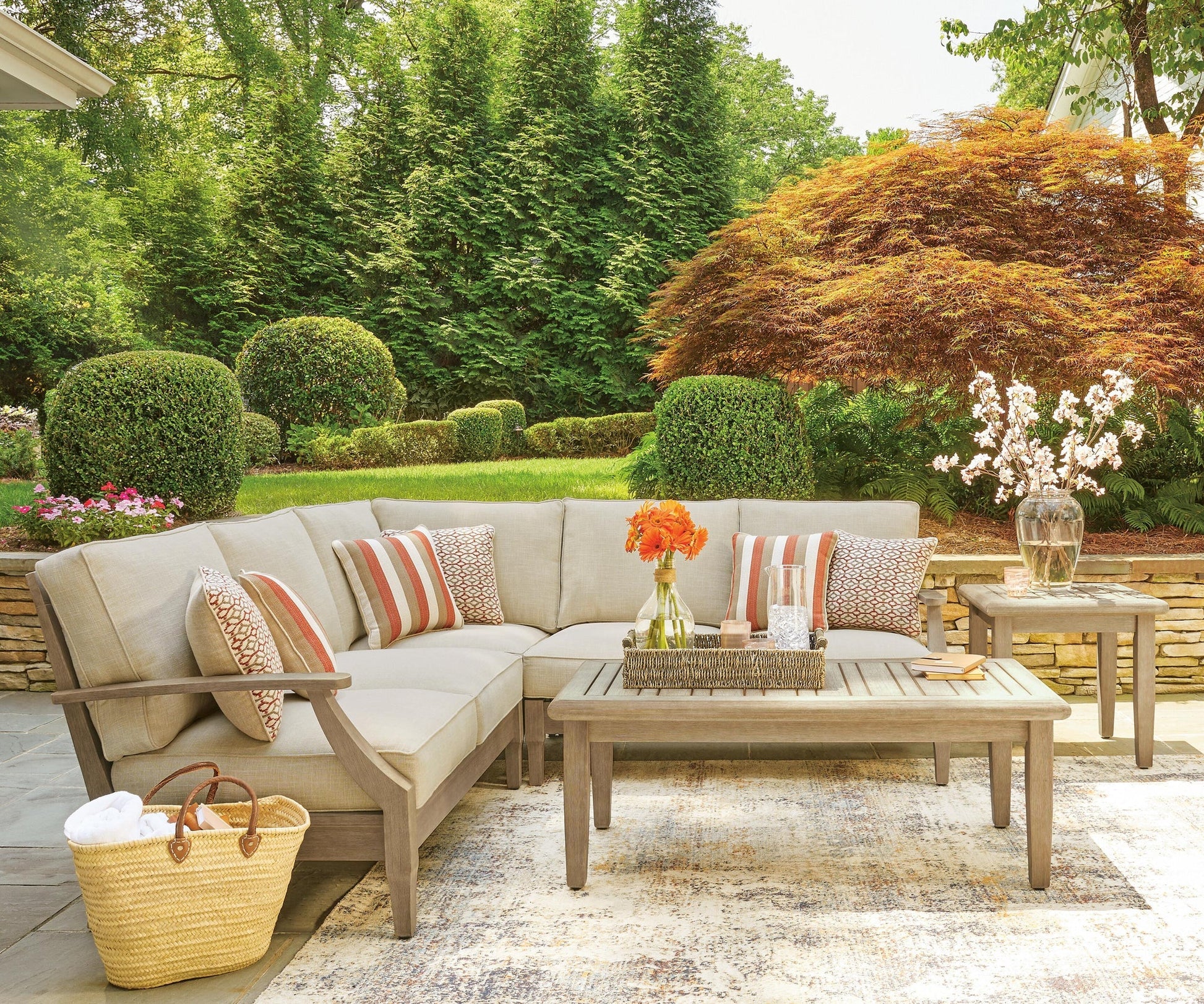 Clare View 3-Piece Outdoor Sectional Signature Design by Ashley®
