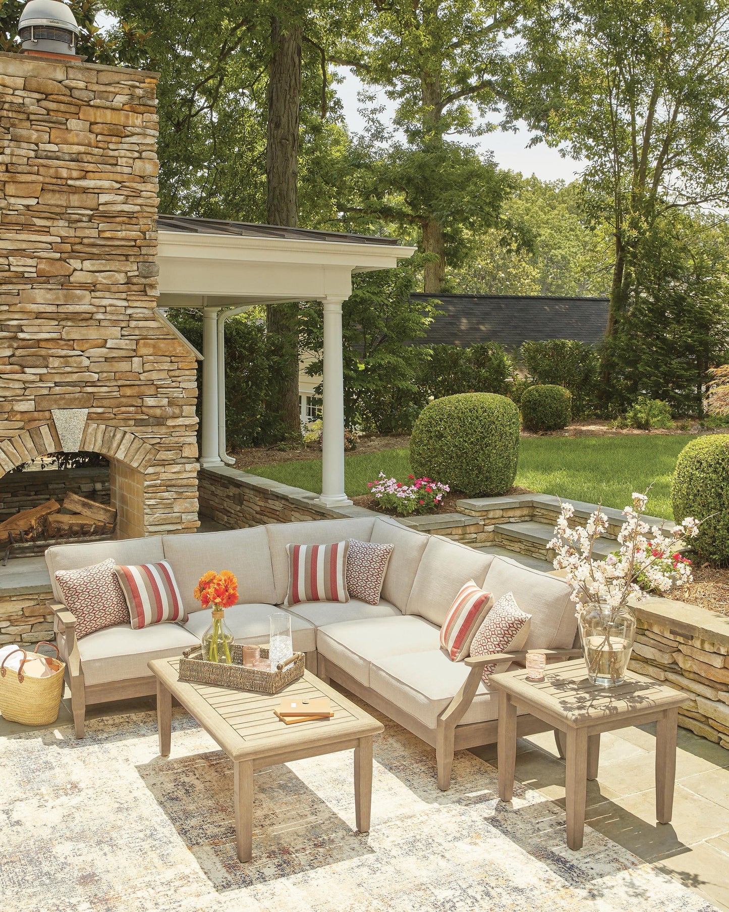 Clare View 3-Piece Outdoor Sectional Signature Design by Ashley®