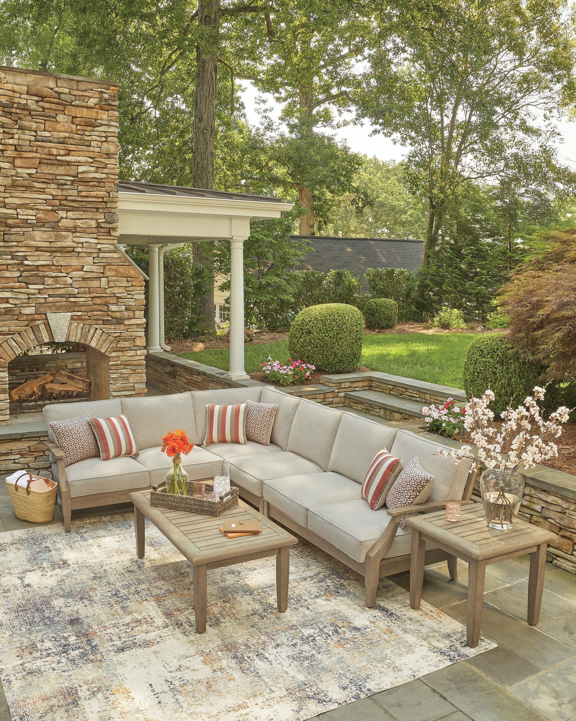 Clare View 4-Piece Outdoor Sectional Signature Design by Ashley®