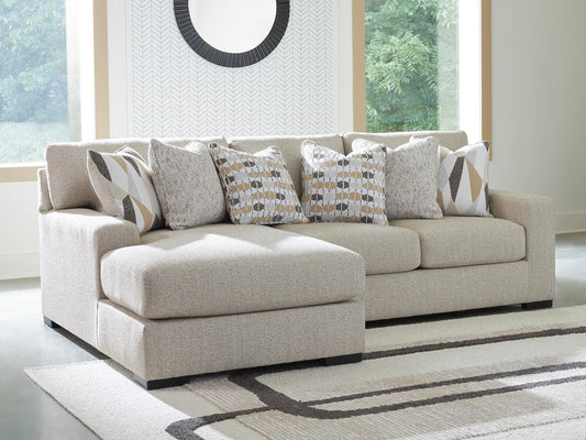 Laurelgrove 2-Piece Sectional Sofa Chaise Benchcraft®