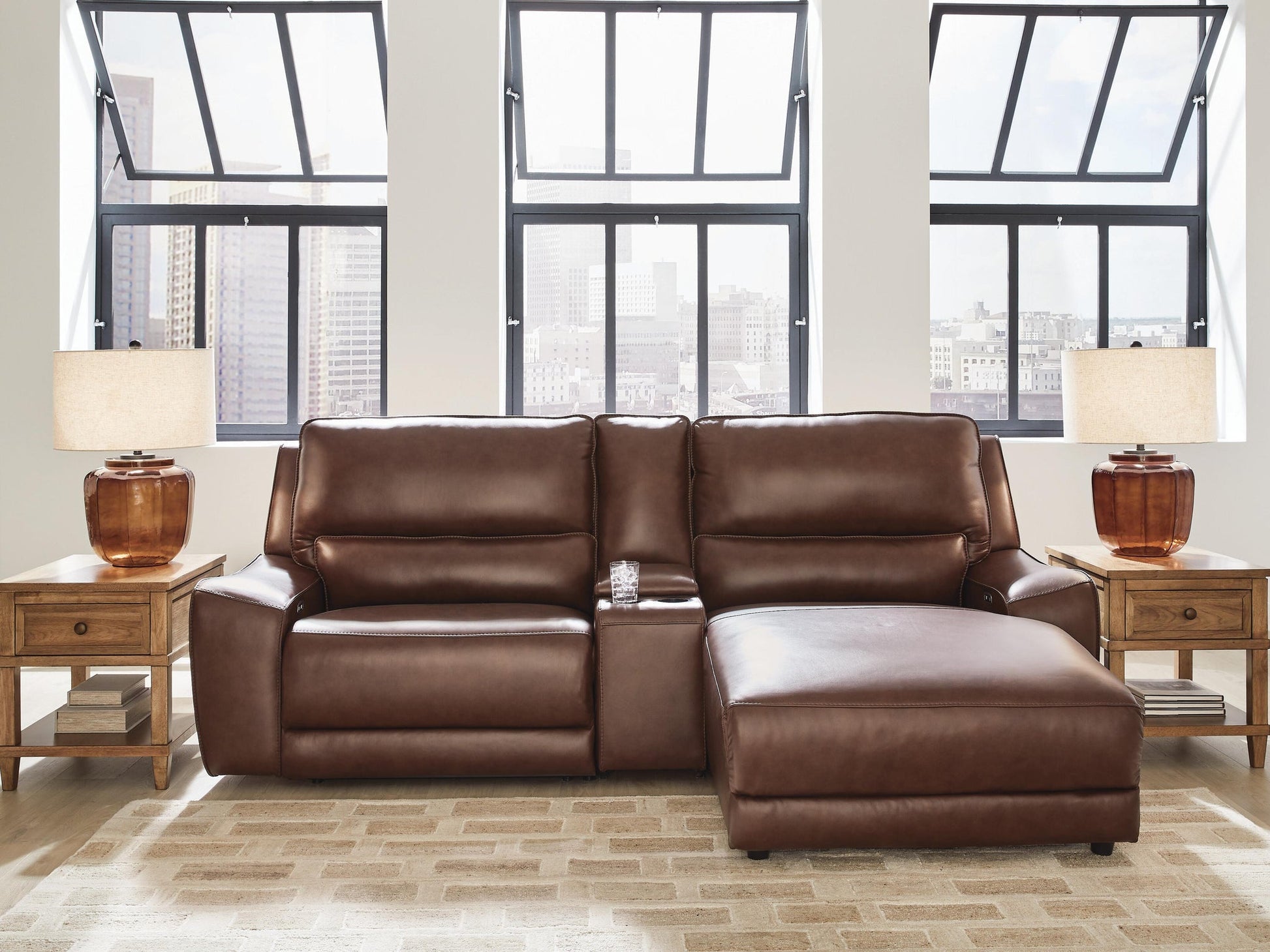DeepWakes 3-Piece Power Reclining Sectional with Chaise Signature Design by Ashley®