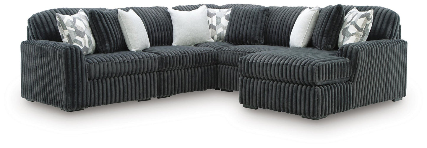 Midnight-Madness 5-Piece Sectional with Chaise Signature Design by Ashley®