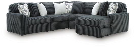 Midnight-Madness 5-Piece Sectional with Chaise Signature Design by Ashley®