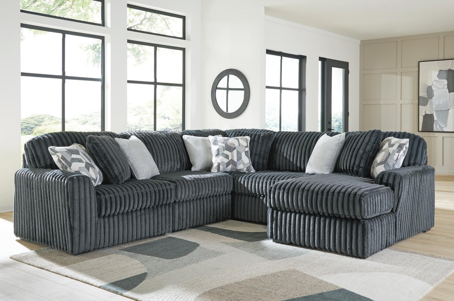 Midnight-Madness 5-Piece Sectional with Chaise Signature Design by Ashley®
