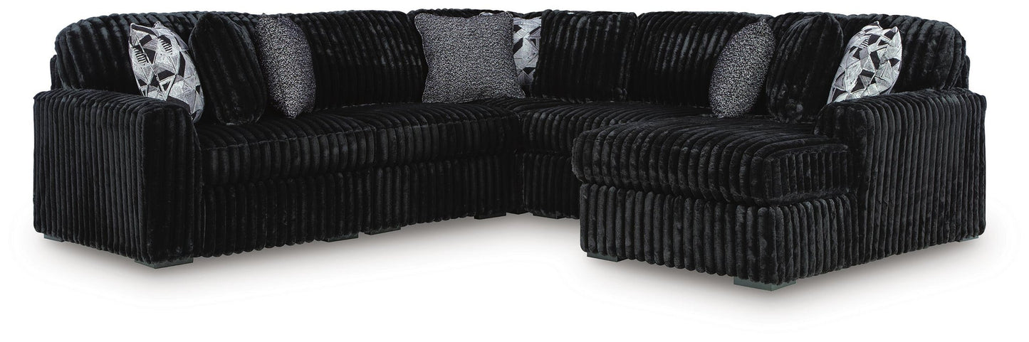 Midnight-Madness 6-Piece Sectional with Chaise Signature Design by Ashley®