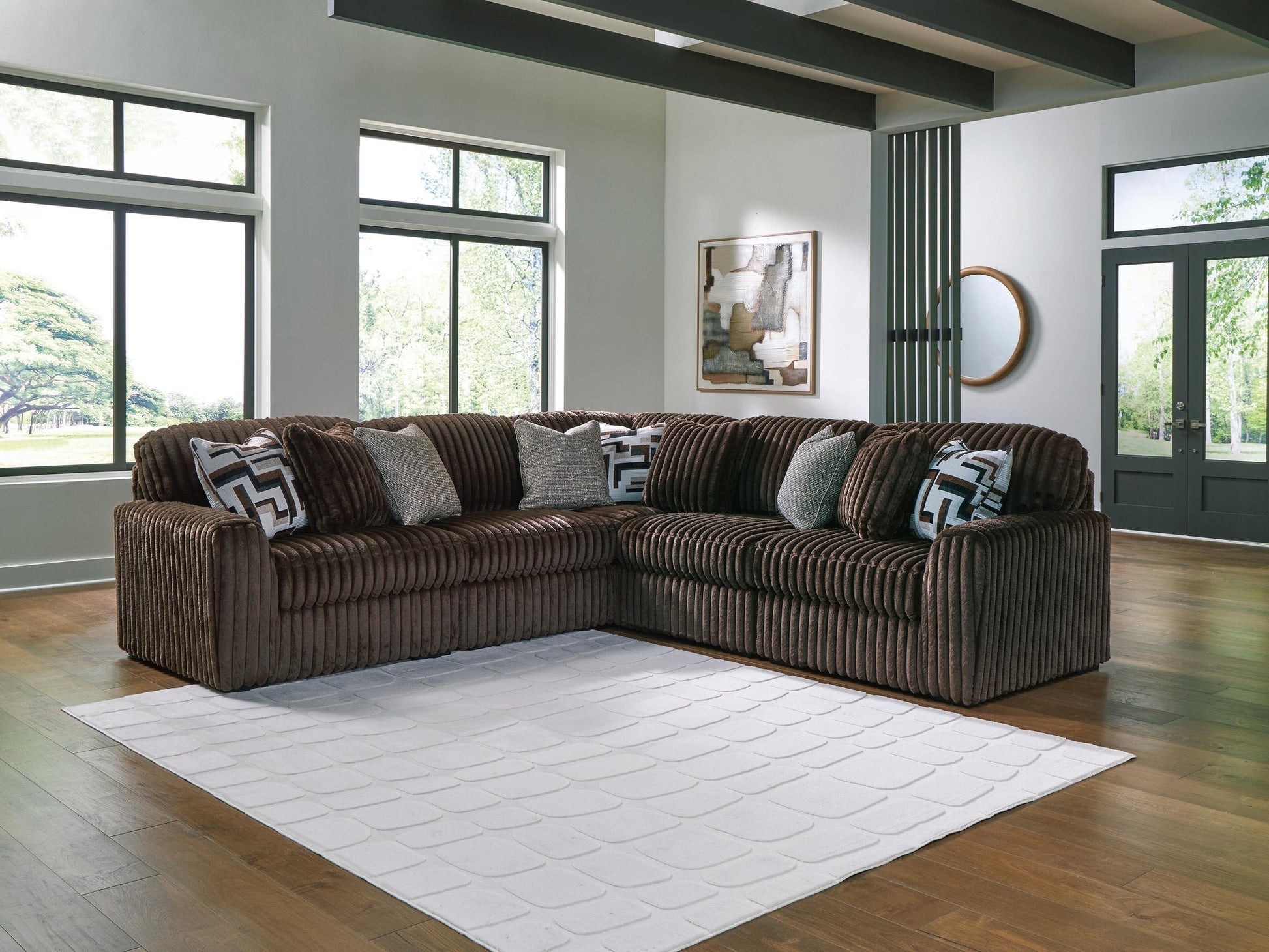 Midnight-Madness 5-Piece Sectional Signature Design by Ashley®