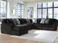 Midnight-Madness 6-Piece Sectional with Chaise Signature Design by Ashley®