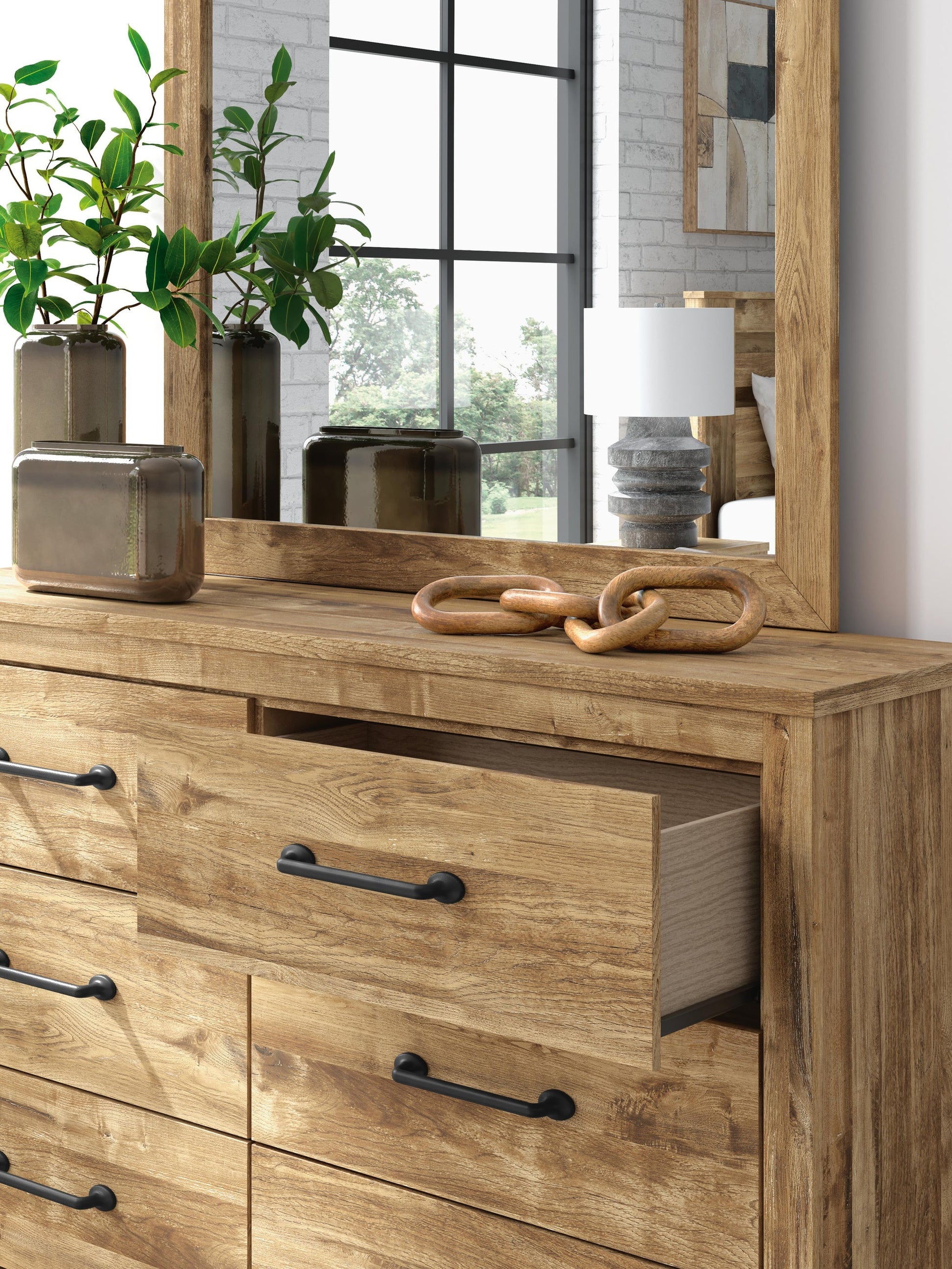 Maystonna Dresser and Mirror Signature Design by Ashley®