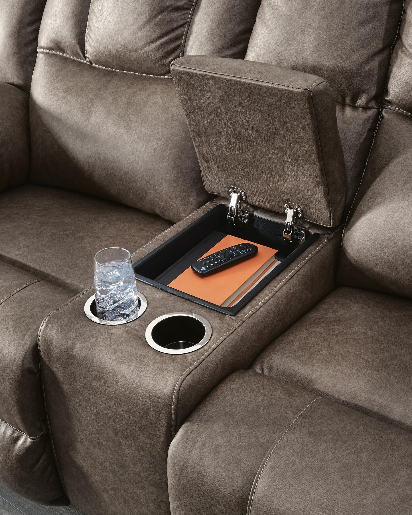 Lowilla DBL Rec Loveseat w/Console Signature Design by Ashley®