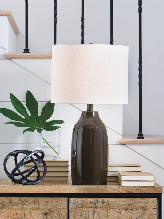 Jyler Terracotta Table Lamp (1/CN) Signature Design by Ashley®