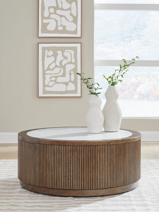 Hadonna Round Cocktail Table Signature Design by Ashley®