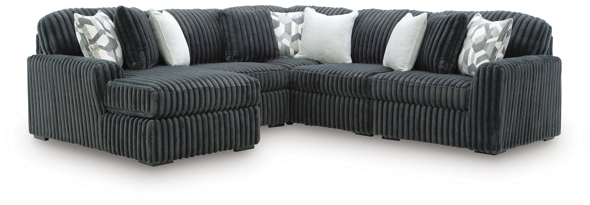 Midnight-Madness 5-Piece Sectional with Chaise Signature Design by Ashley®