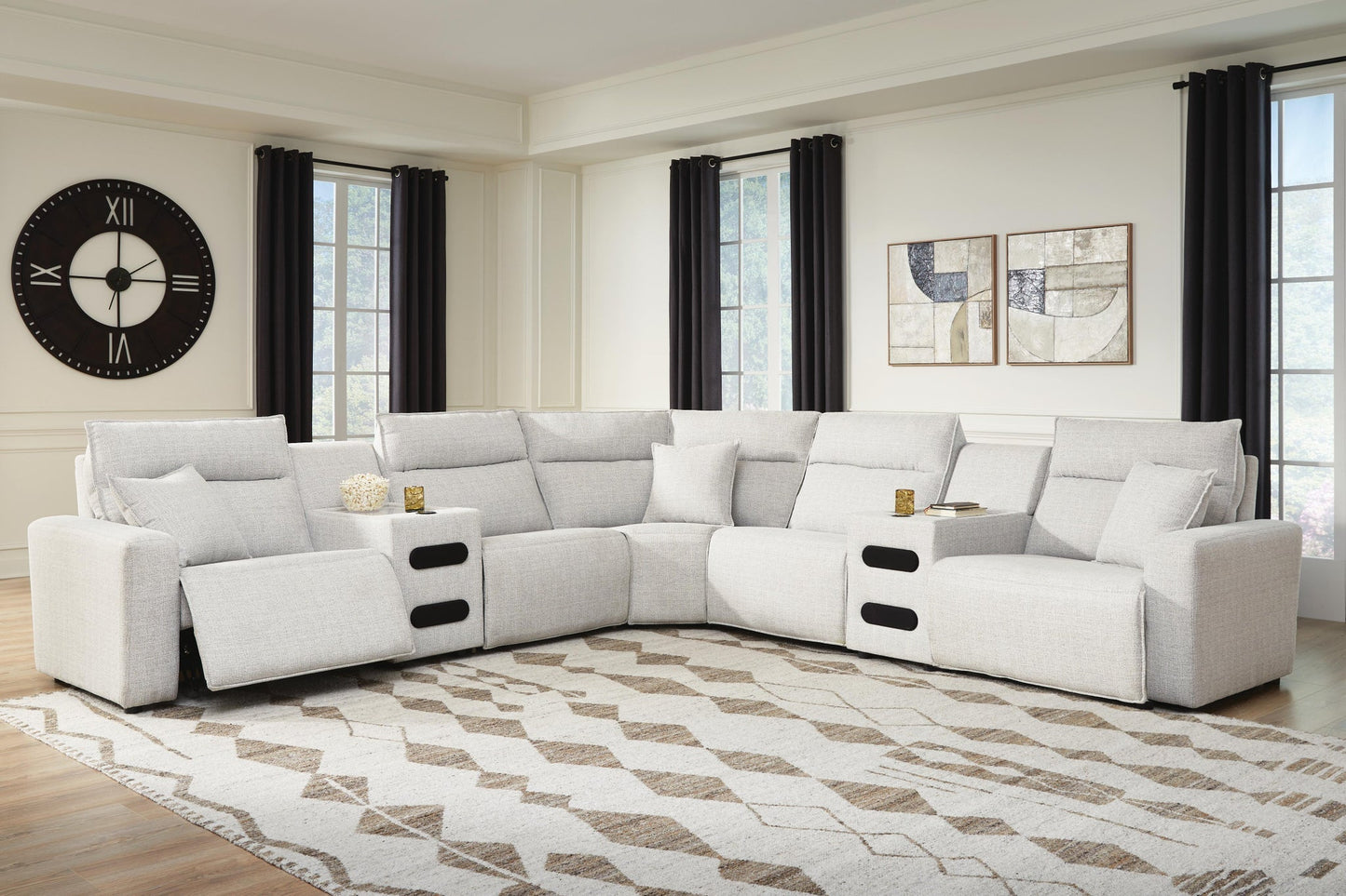 Modmax II 7-Piece Power Reclining Sectional with Audio Consoles Signature Design by Ashley®