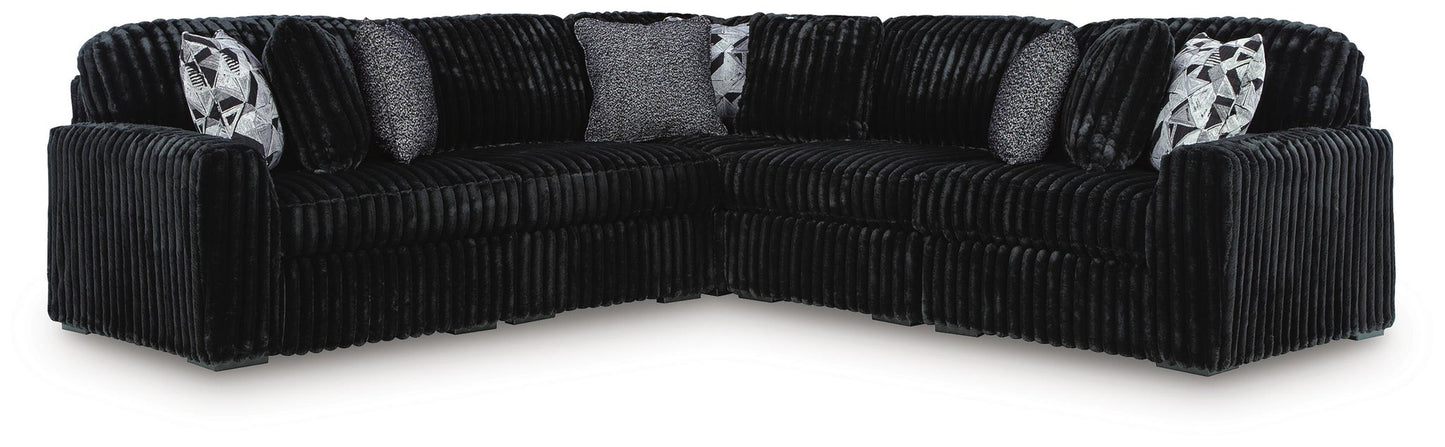 Midnight-Madness 5-Piece Sectional Signature Design by Ashley®