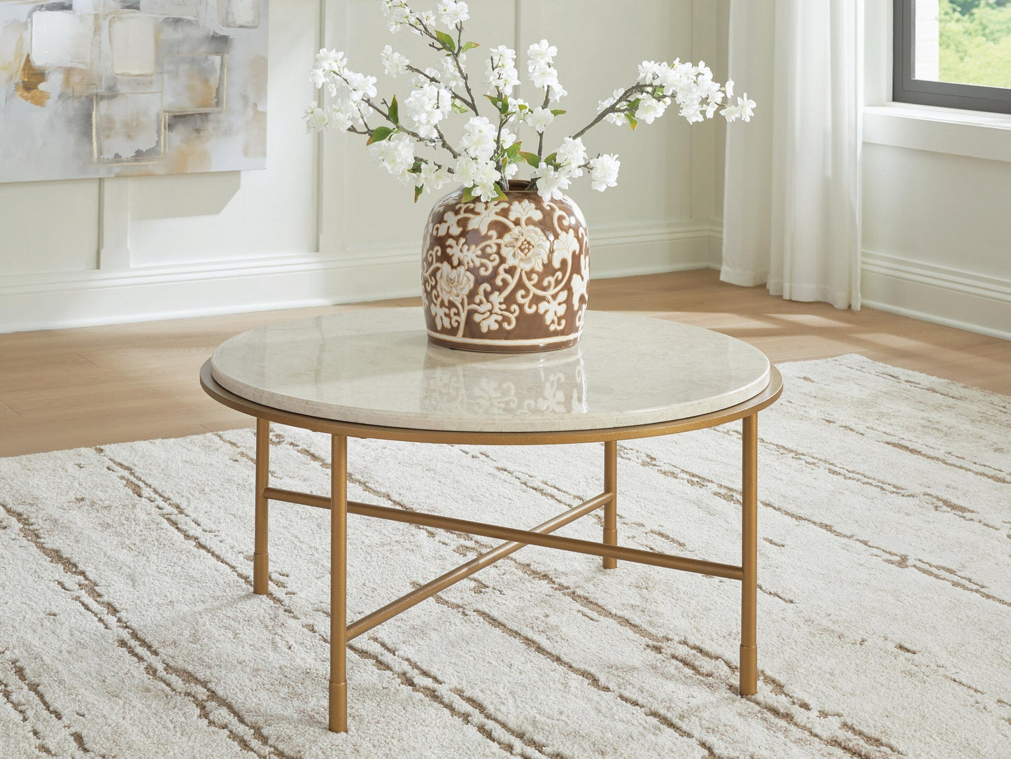 Alben Round Cocktail Table Signature Design by Ashley®